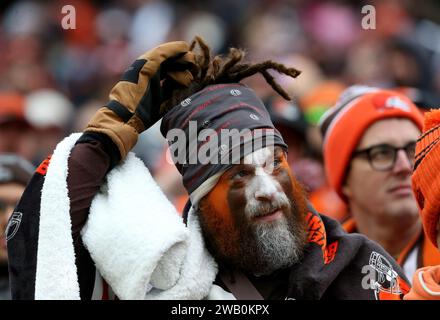 Cincinnati. Ohio, USA. 07th Jan, 2024. Cincinnati Bengals fans and Cleveland Browns fans during their game at Paycor Stadium on Sunday, January 7, 2024 in Cincinnati. Ohio Photo by John Sommers II/UPI Credit: UPI/Alamy Live News Stock Photo