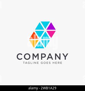 Abstract colorful letter S logo icon vector template on white background Stock Vector