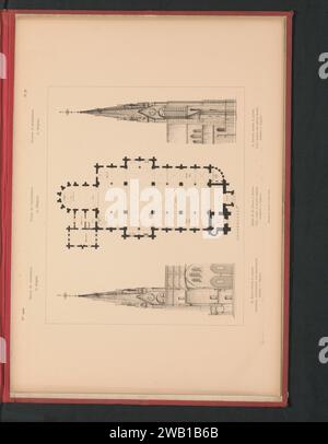 Reproduction of a design of side view and a reproduction of a design of ...