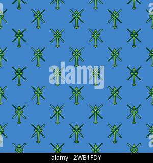 Military Helicopter vector concept colored modern seamless pattern Stock Vector
