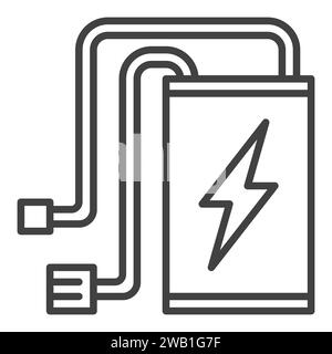 RC Drone Battery vector concept linear icon or symbol Stock Vector