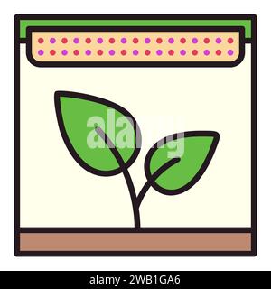 Grow Light vector concept Phyto Lamp colored icon or symbol Stock Vector