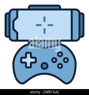 gamepad controller for phone color icon vector illustration Stock ...