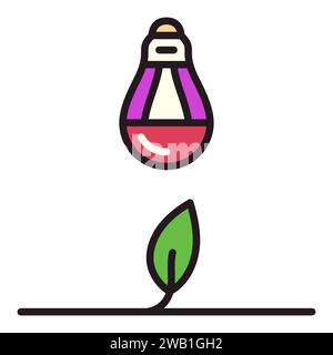 Phyto Light Bulb vector Agro Equipment concept colored icon or symbol Stock Vector