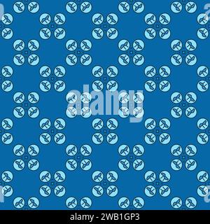 Quadrotor vector Quadcopter concept colored modern seamless pattern Stock Vector