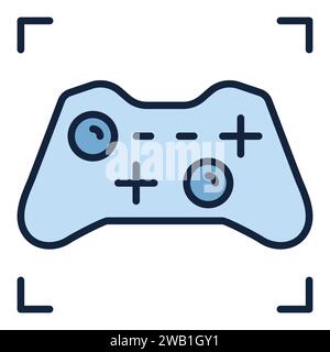 Controller or Gamepad vector concept colored icon or symbol Stock Vector