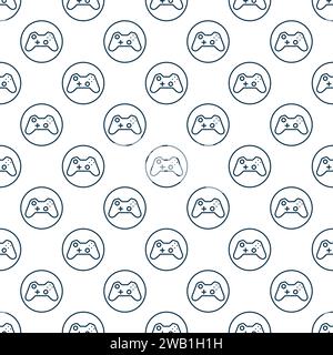 Gamepad concept pattern. Vector Gaming Controller seamless minimal ...