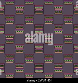 Seedling and Phyto Lamp System vector Grow Light concept colored seamless pattern Stock Vector
