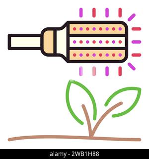 Phyto Corn Bulb vector Growing Lamp concept colored icon or symbol Stock Vector