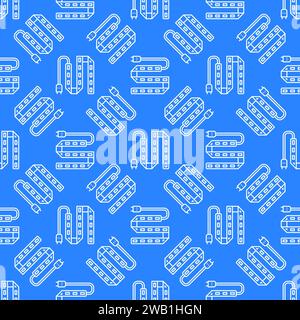 LED Stripe Grow Light Diode vector concept linear blue seamless pattern Stock Vector