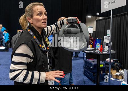 Las Vegas, USA. 07th Jan, 2024. Dreamsens by Socialdream being demonstrated during CES 2024 Media Days at Mandalay Bay in Las Vegas, NV on January 7, 2024. (Travis P Ball/Sipa USA) Credit: Sipa USA/Alamy Live News Stock Photo