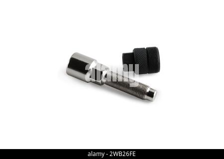 Puller for pedal cranks. Close-up. Isolated on white background. Stock Photo
