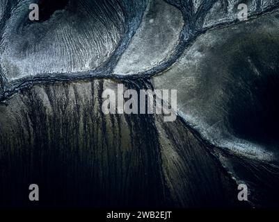 Stone surface with uneven rocky formation Stock Photo