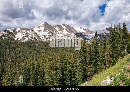 Early summer in the Indian Peaks Wilderness, Colorado Stock Photo