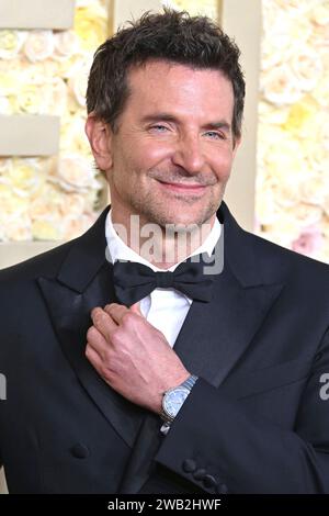 Bradley Cooper bei der Verleihung der 81. Golden Globe Awards im Beverly Hilton Hotel. Beverly Hills, 07.01.2024 *** Bradley Cooper at the 81 Golden Globe Awards at the Beverly Hilton Hotel Beverly Hills, 07 01 2024 Foto:xJ.xBlocx/xFuturexImagex globes 2024 4156 Stock Photo