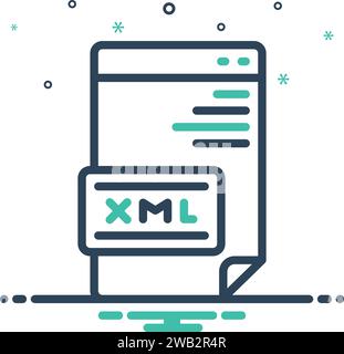 Icon for xml,document Stock Vector