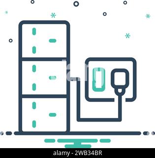 Icon for connectors,joiner Stock Vector