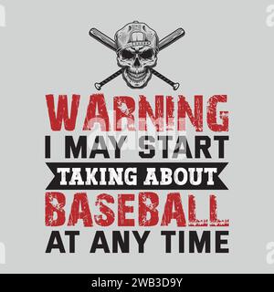 Baseball T-Shirt Design Stock Vector
