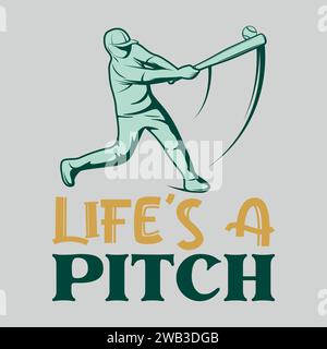 Baseball T-Shirt Design Stock Vector