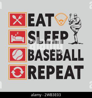 Baseball T-Shirt Design Stock Vector