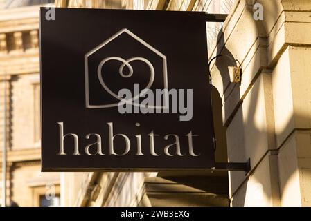 Paris, France. 05th Jan, 2024. Illustration of Habitat shop in Paris, France on January 5, 2024. Thursday December 28, 2023, the Bobigny commercial court (Seine-Saint-Denis) declared the judicial liquidation of the furniture brand and its 25 points of sale in France. Around 380 employees will lose their jobs. Photo by Pierrick Villette/ABACAPRESS.COM Credit: Abaca Press/Alamy Live News Stock Photo