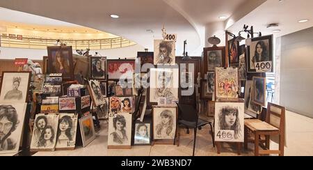 Bangkok Art and Culture Centre interior gallery spaces artwork display taken on September 24 2023 Stock Photo