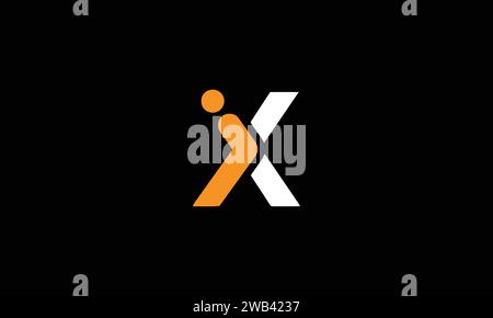 Alphabet letters Initials Monogram logo IX, XI, I and X Stock Vector