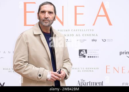 Rome, Italy. 08th Jan, 2024. Adamo Dionisi attends the photocall of movie Enea at Hotel De La Ville. Credit: SOPA Images Limited/Alamy Live News Stock Photo