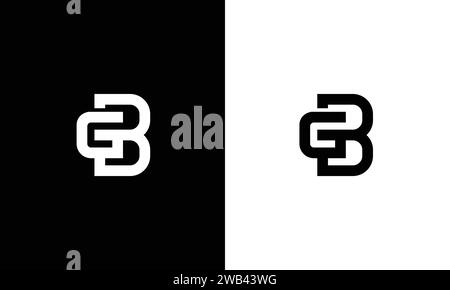 Initial Monogram Letter GB Logo Design Vector Template. GB Letter Logo Design Stock Vector