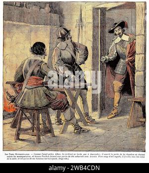 The Three Musketeers' (French: Les Trois Mousquetaires) 19th century Alexandre Dumas Private collection Stock Photo