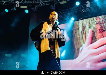 Milan, Italy, 21st November 2023. Estonian rapper Tommy Cash performs live at Fabrique in Milan, Italy. Credits: Maria Laura Arturi/Alamy Live News Stock Photo