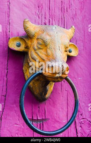 Old door knob, Merida Mexico Stock Photo