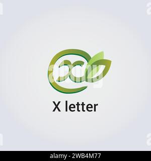 X Letter Icon Design Single Isolated Logo Design Brand Corporate Identity Various Colors Editable Template Vector Monogram Emblem Illustration Stock Vector