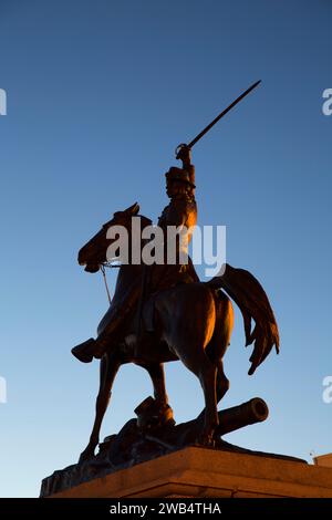 Thomas Francis Meagher statue, Montana State Capitol, Helena, Montana Stock Photo