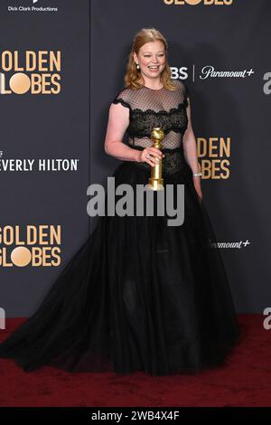 Sarah Snook mit dem Preis für die besten Hauptdarstellerin in der Drama