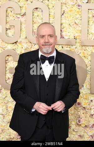 Beverly Hills, USA. 08th Jan, 2024. Paul Giamatti attends the 81st Annual Golden Globe Awards at The Beverly Hilton on January 07, 2024 in Beverly Hills, California. Photo: Casey Flanigan/imageSPACE Credit: Imagespace/Alamy Live News Stock Photo