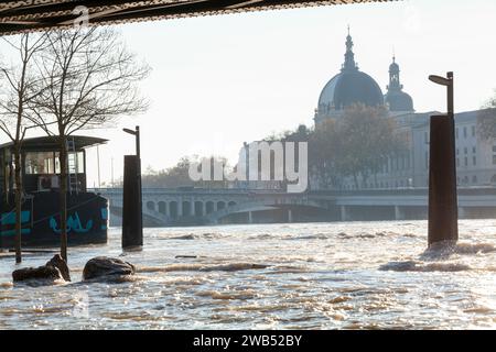 Grand Hôtel-Dieu de Lyon, France. Stock Photo
