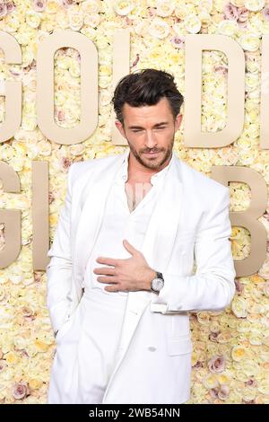 Beverly Hills, USA. 08th Jan, 2024. Jonathan Bailey attends the 81st Annual Golden Globe Awards at The Beverly Hilton on January 07, 2024 in Beverly Hills, California. Photo: Casey Flanigan/imageSPACE/Sipa USA Credit: Sipa USA/Alamy Live News Stock Photo