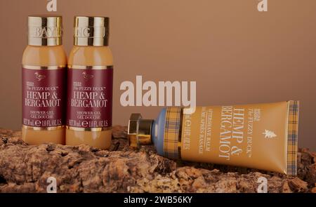 Mansfield,Nottingham,United Kingdom,22nd December 2023:Studio product image of Baylis &Harding cosmetics,the company is owned by Adrian David Slater. Stock Photo