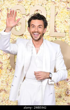 Beverly Hills, USA. 08th Jan, 2024. Jonathan Bailey attends the 81st Annual Golden Globe Awards at The Beverly Hilton on January 07, 2024 in Beverly Hills, California. Photo: Casey Flanigan/imageSPACE/Sipa USA Credit: Sipa USA/Alamy Live News Stock Photo