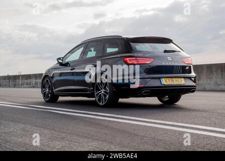 2018 SEAT Leon ST Cupra 300 fast estate based on the VW Golf R Stock Photo