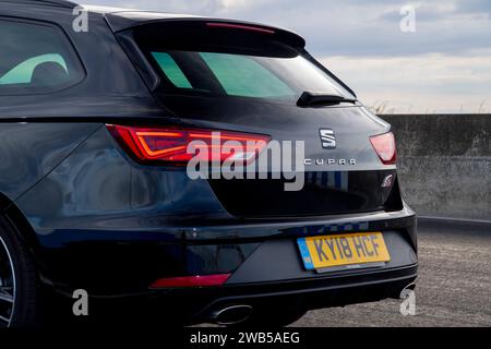 2018 SEAT Leon ST Cupra 300 fast estate based on the VW Golf R Stock Photo