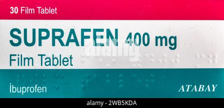 A pack of Ibuprofen 400mg tablets Stock Photo - Alamy
