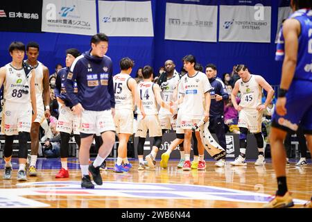 Golden Kings team group, JANUARY 6 2024 - Basketball : 2023-24 B. LEAGUE B1 League match between Fighting Eagles Nagoya 68-57 Ryukyu Golden Kings at Biwajima Sports Center in Nagoya, Japan. Credit: SportsPressJP/AFLO/Alamy Live News Stock Photo