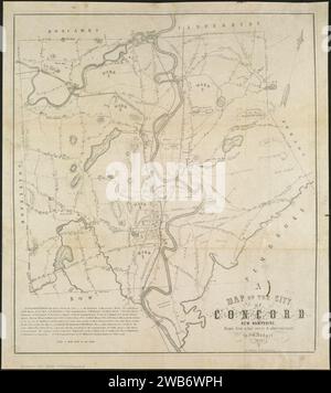 Map of the city of Concord New Hampshire , Concord N.H., Maps Norman B ...