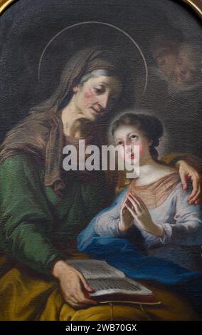 Saint Anne (the Mother of the Virgin Mary). Church of Saint Giles (Kirche St. Ägyd) in Gumpendorf, Vienna. Stock Photo