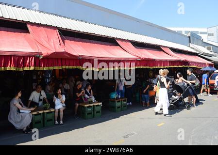The vibrant and colorful Chatuchak weekend market in Bangkok, Thailand. Stock Photo