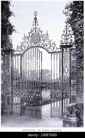 Entrance to Dairy Garden Easton Lodge in Gardens Old & New Vol 3. Stock Photo