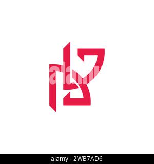 letter dv linked overlap geometric logo vector Stock Vector