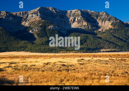 Taylor Mountain in Centennial Mountains, Red Rock Lakes National Wildlife Refuge, Montana Stock Photo